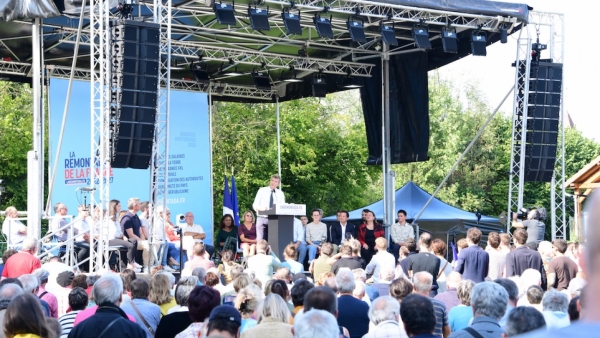 PRESIDENTIELLE 2022 - Arnaud Montebourg a ravivé la flamme de Frangy en Bresse 