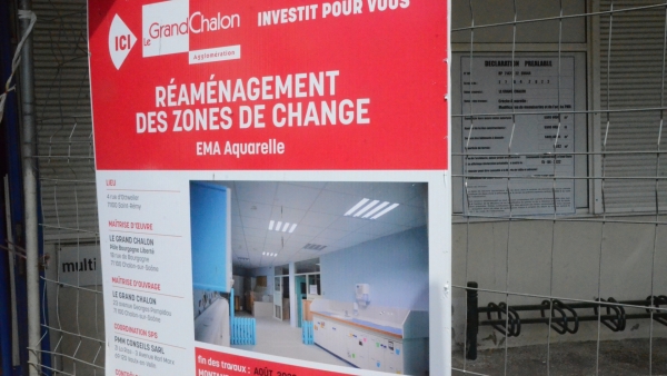 Grosse opération de rénovation de l'EMA Aquarelle à Saint-Rémy 