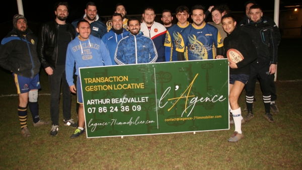 Le Chatenoy Rugby Club accueille un nouveau partenaire : "L'Agence"