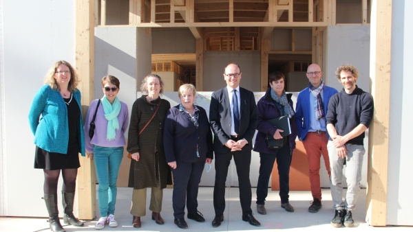 Le président du Grand Chalon a visité le chantier de la nouvelle crèche du Stade