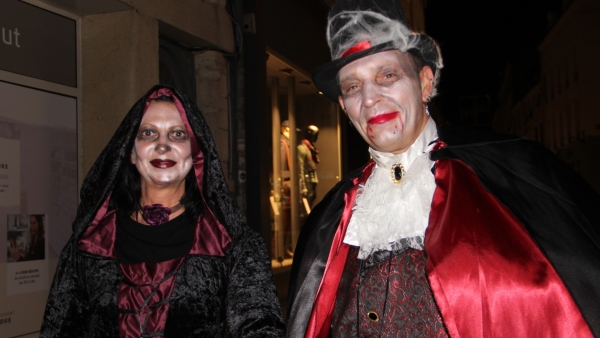 Des créatures d'Halloween dans les rues de Chalon-sur-Saône