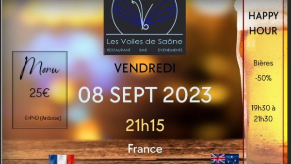 Restaurant Les Voiles de Saône : la Coupe du Monde de Rugby commence !