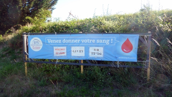Appel aux donneurs de Givry et ses environs, alors que le niveau des stocks de sang est toujours inquiétant
