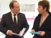 A Givry, François Hollande est venu saluer le travail de biographie hospitalière 