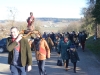 La fraîcheur matinale n'a pas entamé le moral de la Saint-Vincent des vignerons de Mercurey 