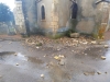 La foudre s'est abattue sur l'église de Saint-Martin sous Montaigu 