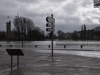 Montée des eaux de la Saône  à Chalon