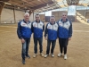 Boulodrome de Chalon-sur-Saône : L’équipe Franco-suisse de Blonay  dans le top 6 du concours quadrette vétérans de Crissey remporté par Sennecey-le-Grand!