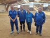 Boulodrome de Chalon-sur-Saône : L’équipe Franco-suisse de Blonay  dans le top 6 du concours quadrette vétérans de Crissey remporté par Sennecey-le-Grand!