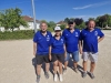 Boules Lyonnaises vétérans de Sornay : L’équipe des ‘Barbarians’ (le Pat, le Gilou, la Marie, le Mammouth) termine invaincue et dans le top 2, La Salle remporte le concours.