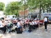 Des aubades place de Beaune à Chalon sur Saône dimanche matin 19 juin.