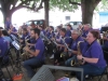 L’Orchestre d’Harmonie Saint Rémy/Les Charreaux place Claude Bernard aux Charreaux pour la première aubade d’été.