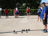 Les ¼ de finales du qualificatif pour le championnat de France AS 3 & 4 boule lyonnaise sous un soleil de plomb au boulodrome de Châtenoy le Royal.