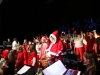 Le spectacle Chantons Noël de Sandrine et Gilbert Drigon samedi 17 décembre à Châtenoy le Royal dédié à Linette, chanteuse du groupe, disparue. 