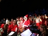Le spectacle Chantons Noël de Sandrine et Gilbert Drigon samedi 17 décembre à Châtenoy le Royal dédié à Linette, chanteuse du groupe, disparue.