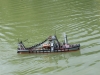 Modélisme naval Châtenoy le Royal : rassemblement régional avec en vedettes le paquebot Normandie et la Goélette Recouvrance sur l’étang Chaumont.