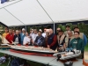 Modélisme naval Châtenoy le Royal : rassemblement régional avec en vedettes le paquebot Normandie et la Goélette Recouvrance sur l’étang Chaumont.