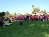 Octobre Rose à Crissey, 200 participants à la marche dimanche matin, une centaine le soir pour la retraite aux lampions et pour le feu d’artifice.