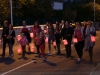 Octobre Rose à Crissey, 200 participants à la marche dimanche matin, une centaine le soir pour la retraite aux lampions et pour le feu d’artifice.