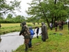 A l’appât tendu par les enfants, la truite a mordu et s’est fait prendre sous la pluie battante !