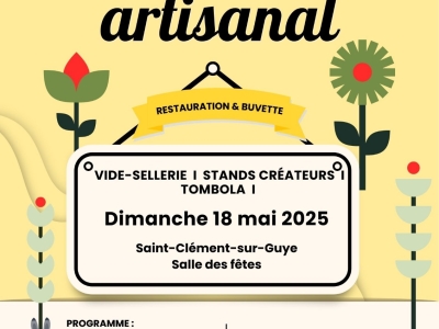 Marché artisanal à Saint-Clément-sur-Guye ce dimanche 