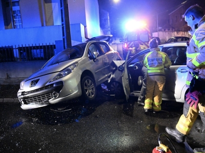 Impressionnante collision au Creusot ce mercredi en fin de journée 