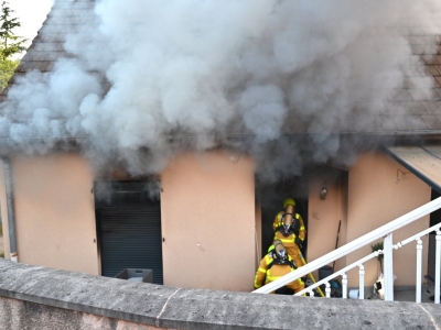 Une maison d'habitation ravagée par un violent feu au Breuil 