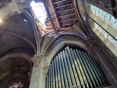 L'Eglise du Sacré-Coeur de Bourbon-Lancy lourdement endommagée après l'orage de mercredi soir 