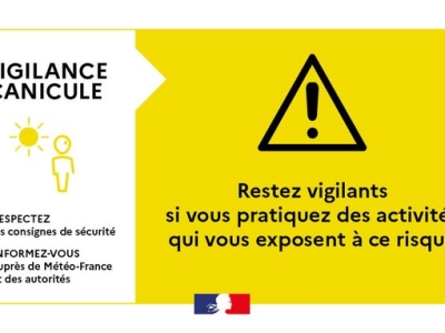 CANICULE - Vigilance jaune activée en Saône et Loire à compter de 12h 