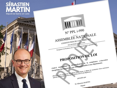 MAPRIMERENOV - Le député de Saône et Loire, Sébastien Martin, propose une décentralisation sur la gestion de la rénovation énergétique 