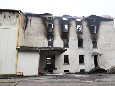 Le moulin de la Minoterie Bigallet ravagé par un incendie