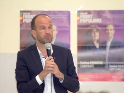 LEGISLATIVES - 5e circonscription de Saône et Loire - Manuel Bompard est venu soutenir Fatima Kouriche à Montceau les Mines 