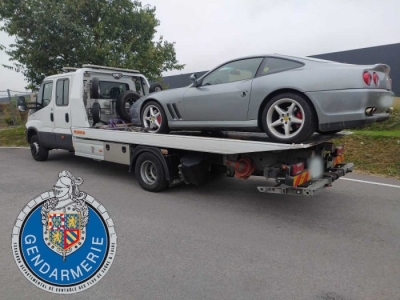 La Ferrari 550 de cet Autunois termine en fourrière 