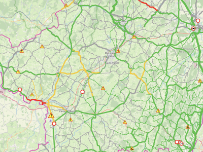 Dans l'Ouest de la Saône et Loire, la circulation est délicate 