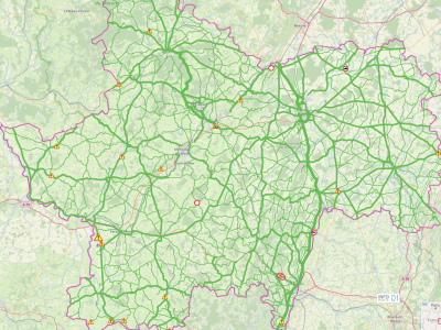 Une situation au vert ce jeudi matin sur les routes de Saône et Loire 