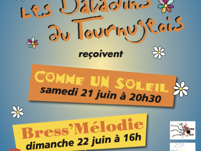 Concerts 3 chorales les 21 et 22 juin à Tournus 