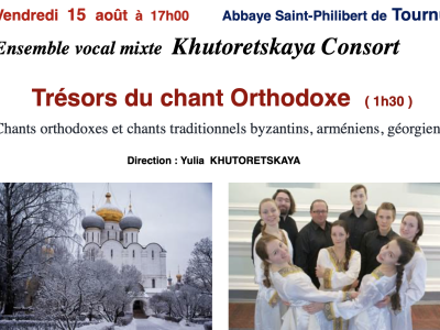 Chants orthodoxes et chants traditionnels byzantins, arméniens, géorgiens ce vendredi à Tournus 