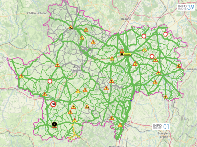 Attention des opérations de salage en cours dans le Sud-Ouest de la Saône et Loire 