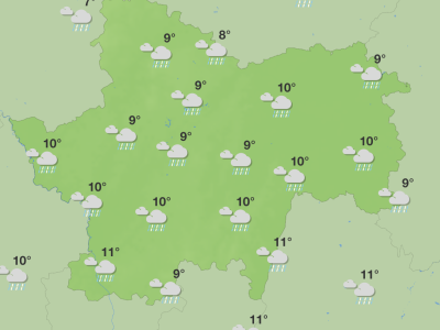 Préparez-vous à une bonne dizaine de jours sous la pluie en Saône et Loire ! 