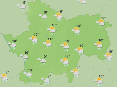 Sortez les parapluies... ! De la pluie et de la pluie en Saône et Loire ! 