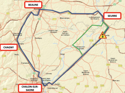 Travaux sur le Pont de Navilly - Attention des itinéraires de substitution entre Chalon / Beaune et Seurre 