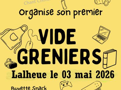 Vide-greniers le 3 mai à Lalheue 