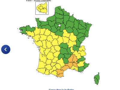 CANICULE - En vert ce dimanche, la Saône et Loire repart en jaune à partir de lundi 
