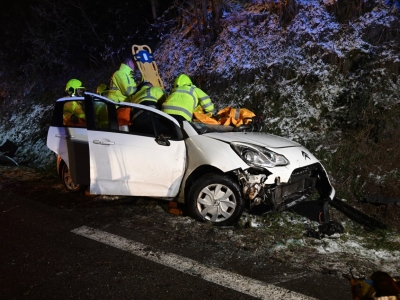 Légèrement blessée après une mauvaise glissade ce lundi soir 