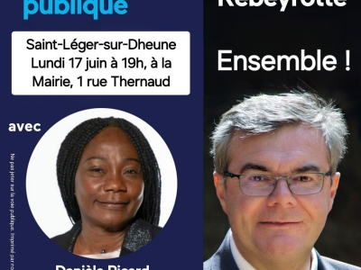LEGISLATIVES - 3e circonscription de Saône et Loire - Rémy Rebeyrotte et Danièle Picard annoncent le planning de leurs réunions publiques 