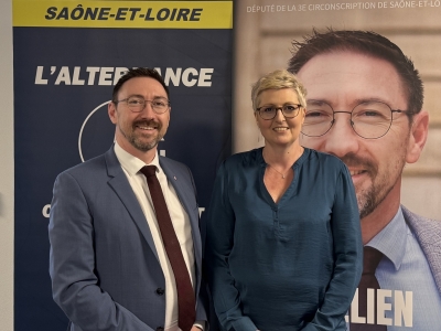 «Un an de mandat, un an d’action au service de la France et de la Saône-et-Loire», clame Aurélien Dutremble