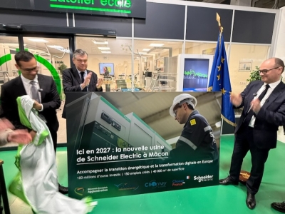 Sébastien Martin, Ministre en charge de l'industrie était chez Schneider Electric ce lundi 