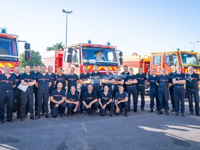 24 pompiers du SDIS 71 en renfort dans le Sud pour lutter contre les incendies