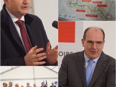André Accary a accueilli Jean Castex sur la RCEA avec la fin du tunnel en ligne de mire...
