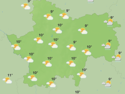 N'espérez pas de la neige pour le soir de Noël en Saône et Loire !